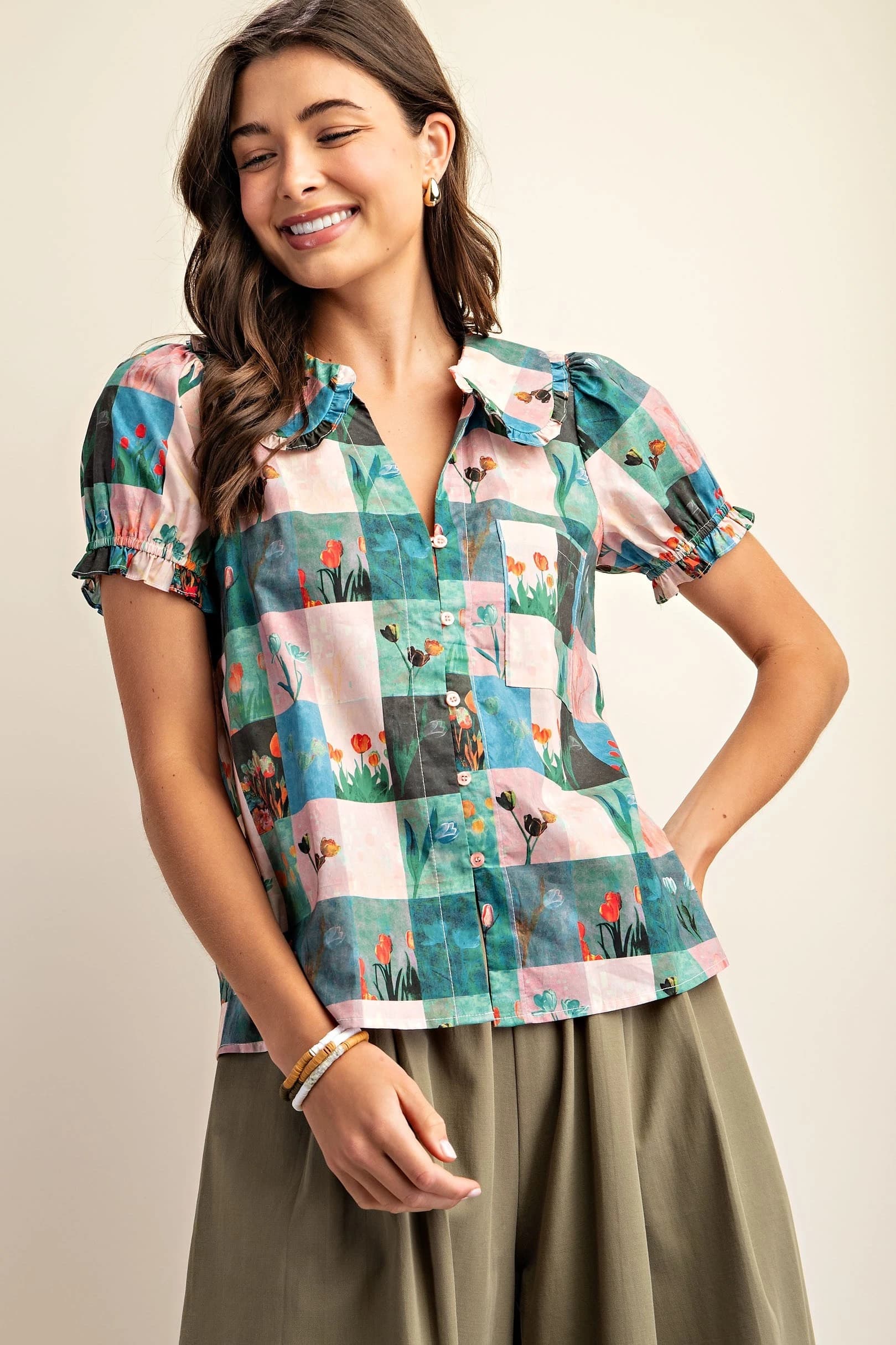 TM1051 - PINK/GREEN MULTI