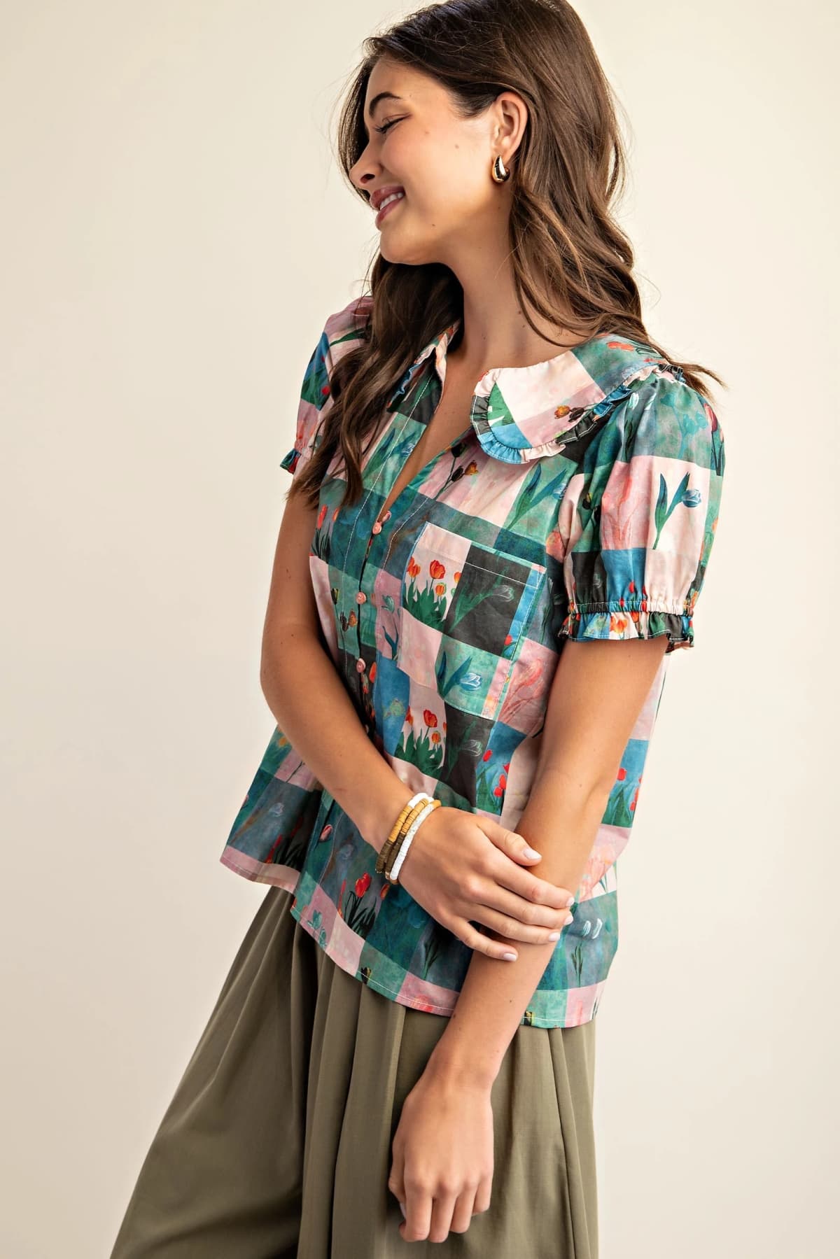 TM1051 - PINK/GREEN MULTI