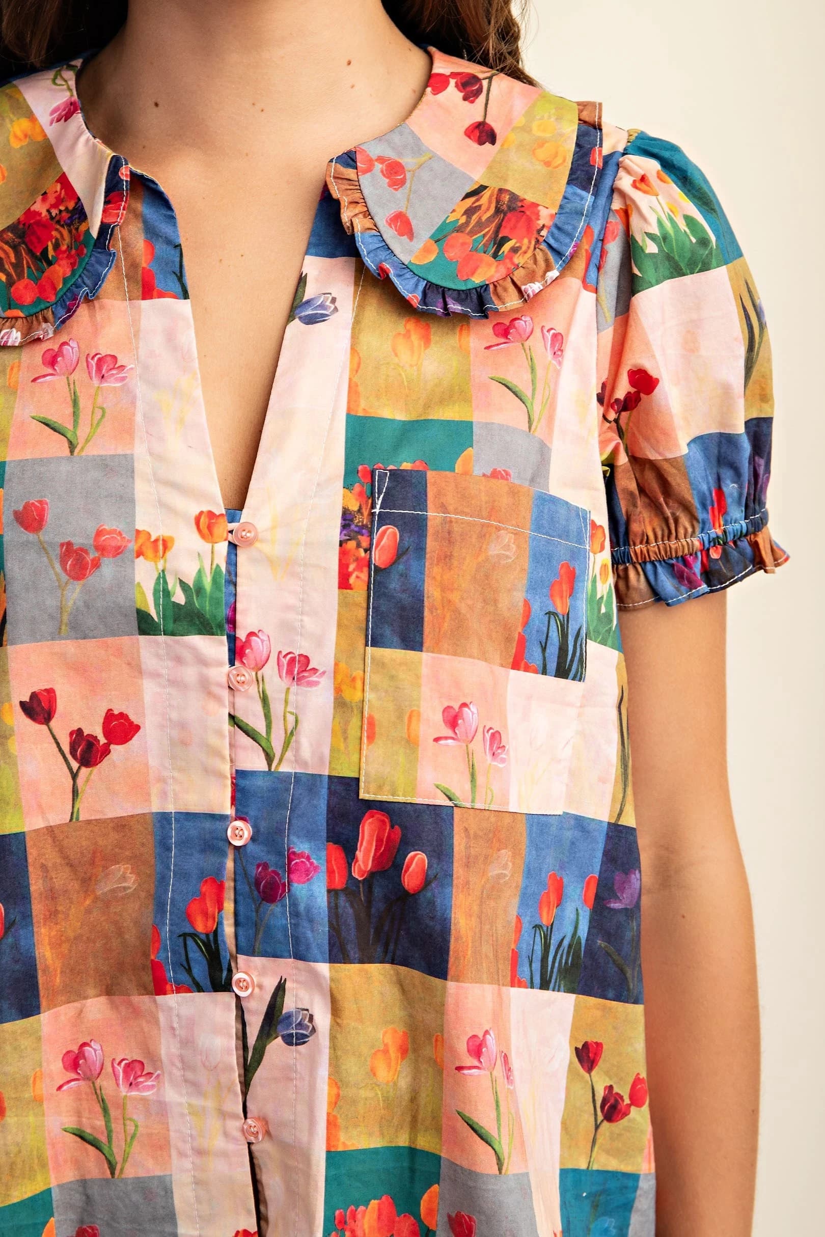 TM1051 - CORAL/BLUE MULTI