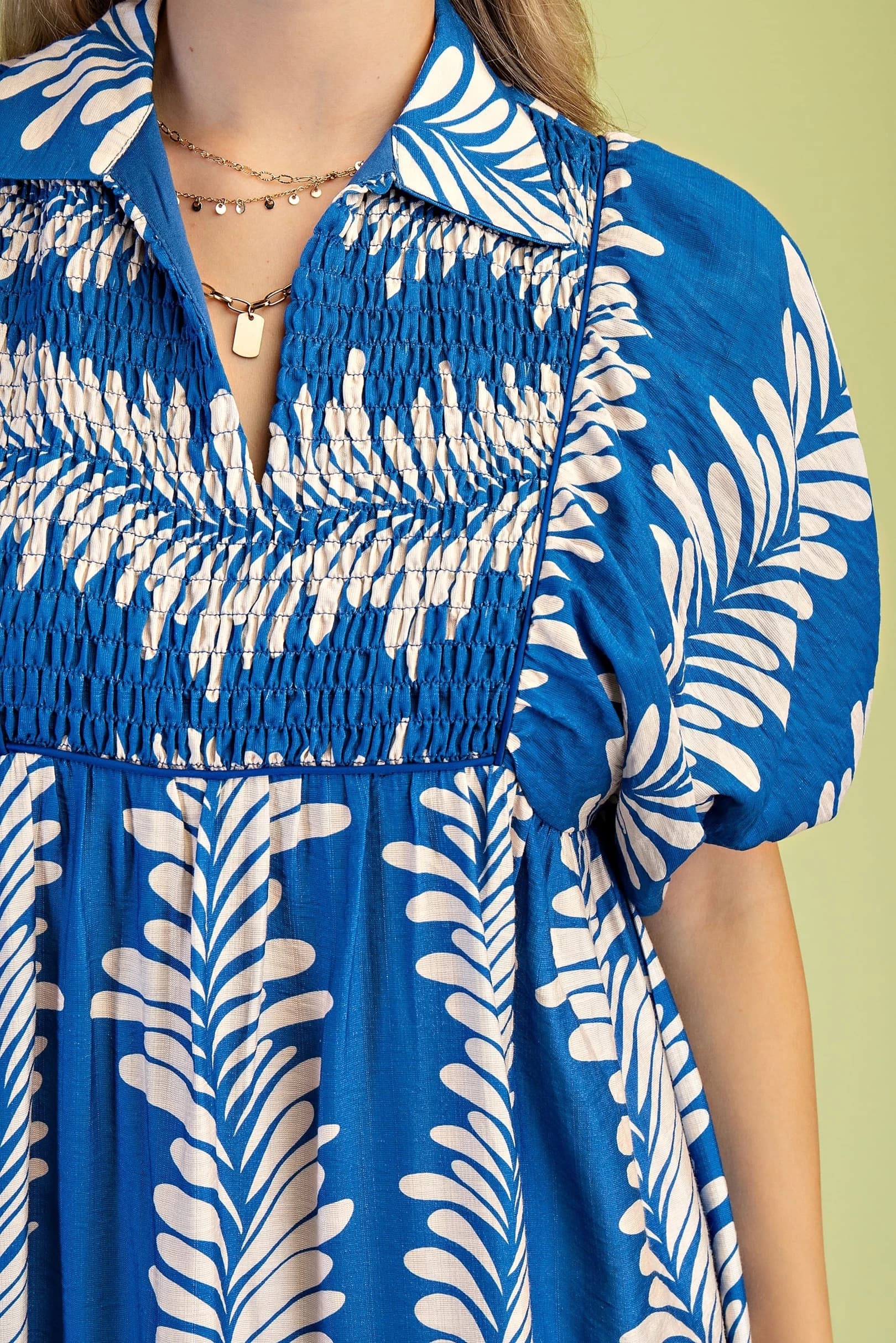 TE1055 - BLUE / CREAM