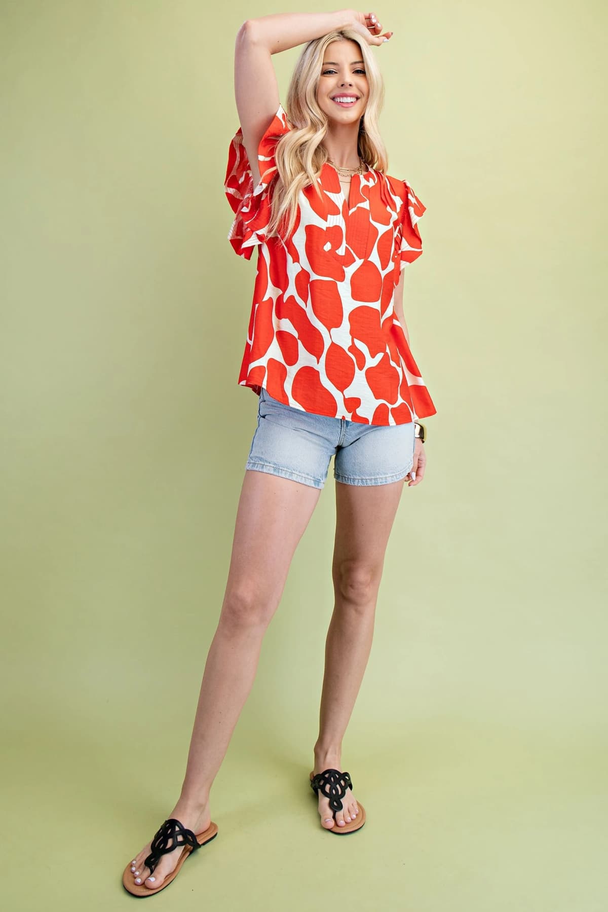 TE1270 - TOMATO / IVORY