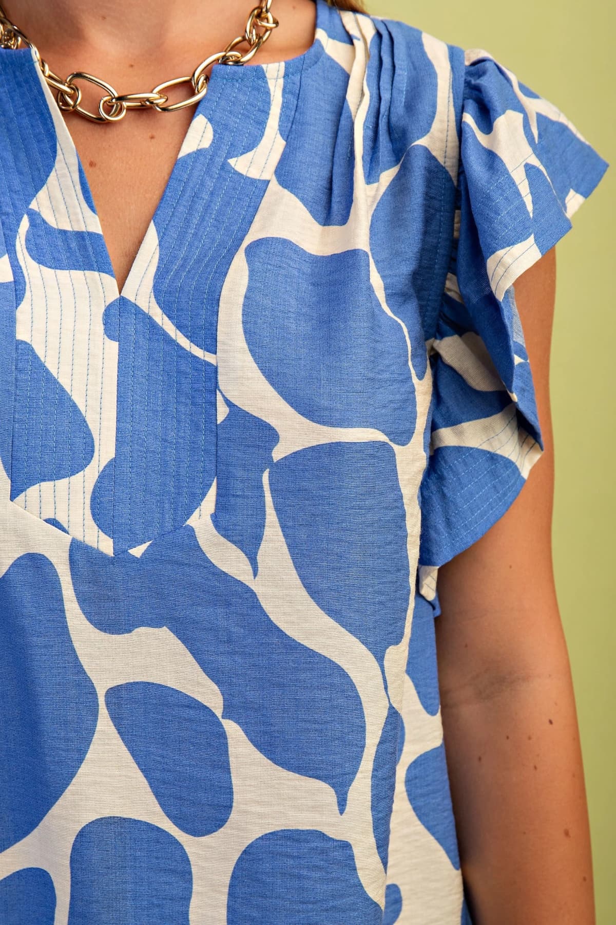 TE1270 - BLUE / IVORY