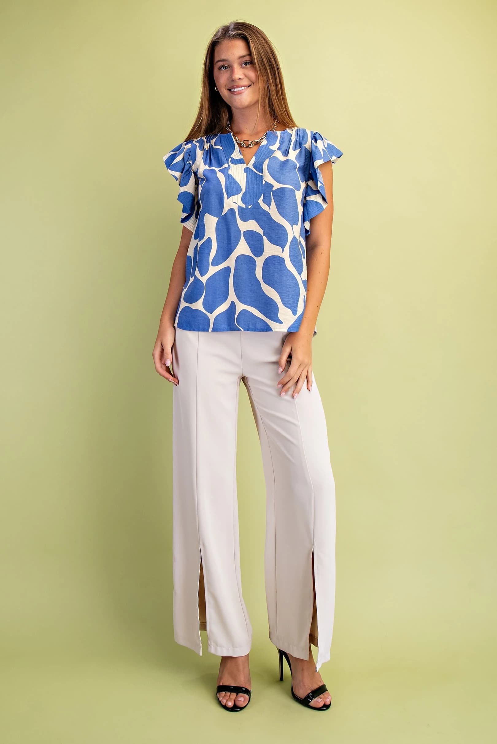 TE1270 - BLUE / IVORY