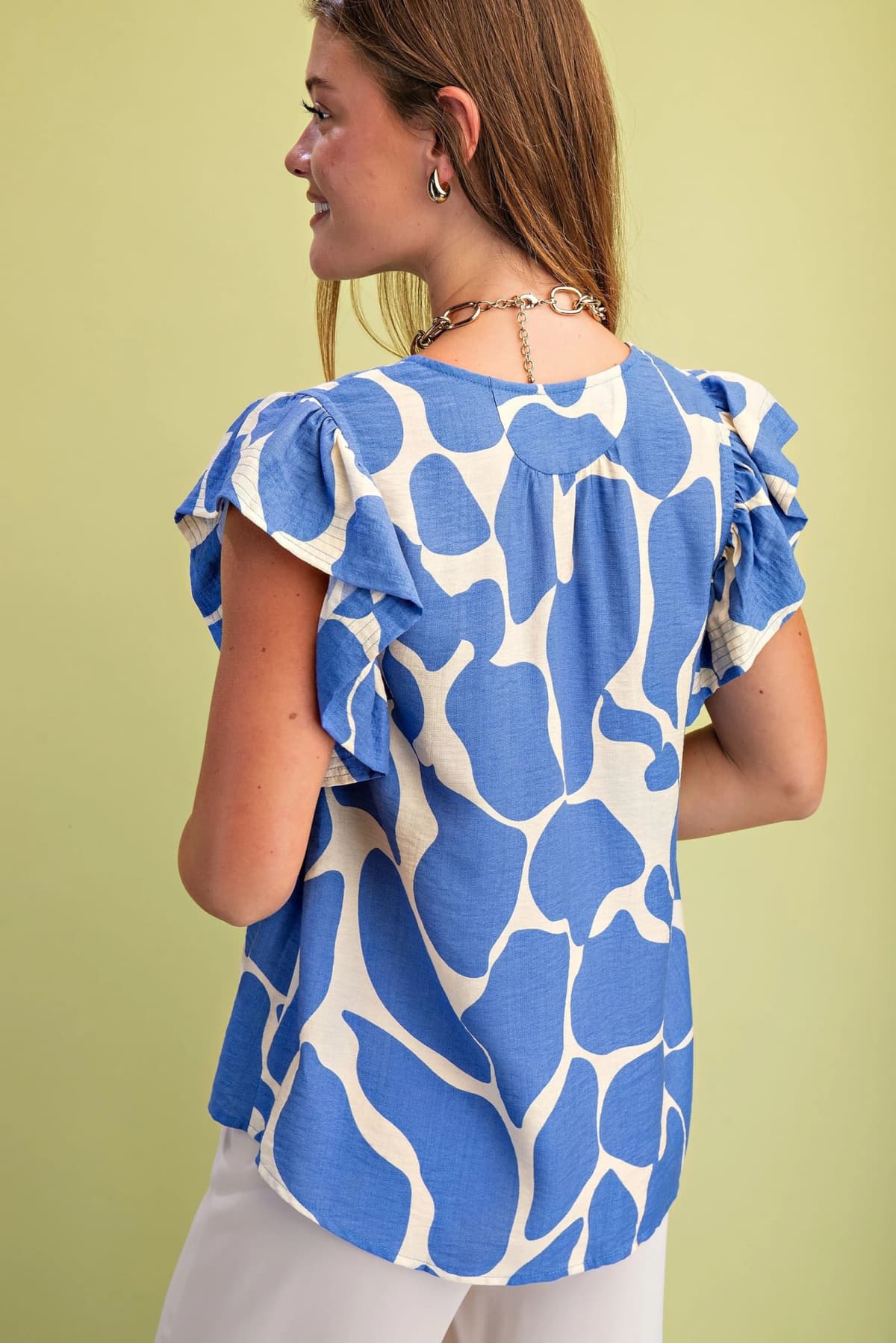 TE1270 - BLUE / IVORY