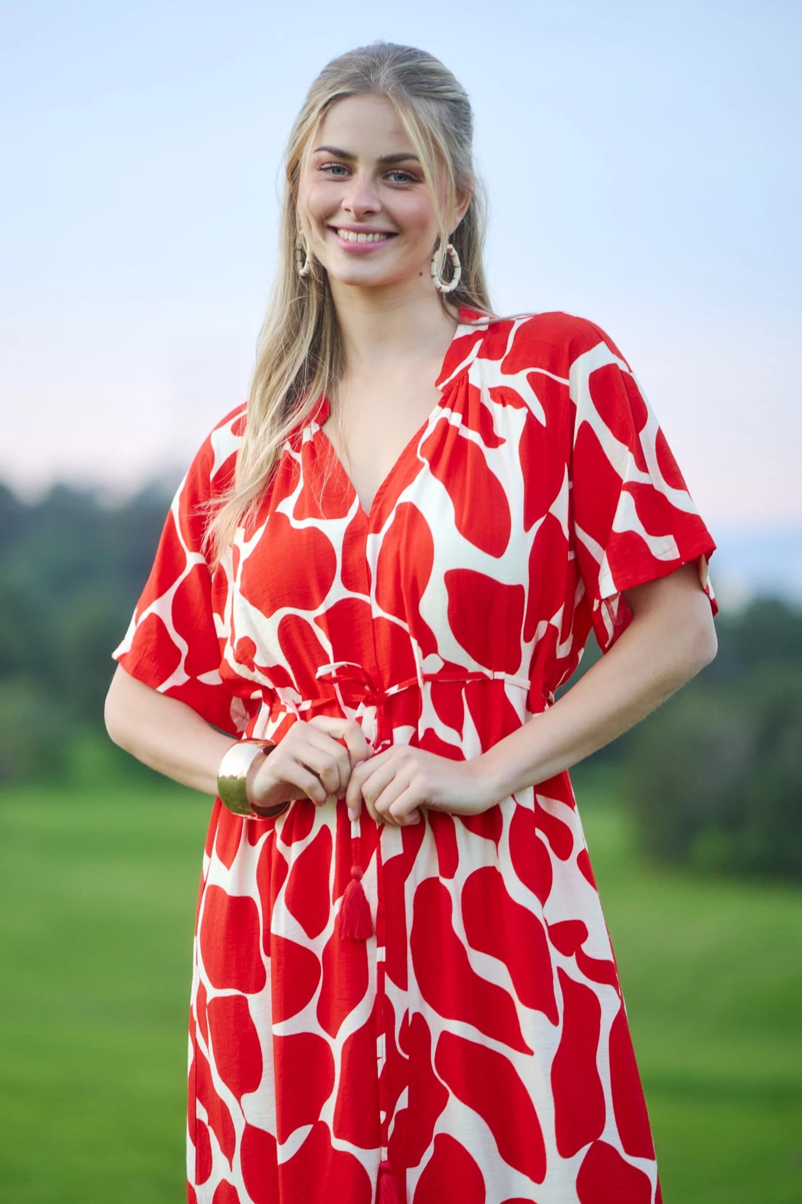 TE1614 - TOMATO / IVORY