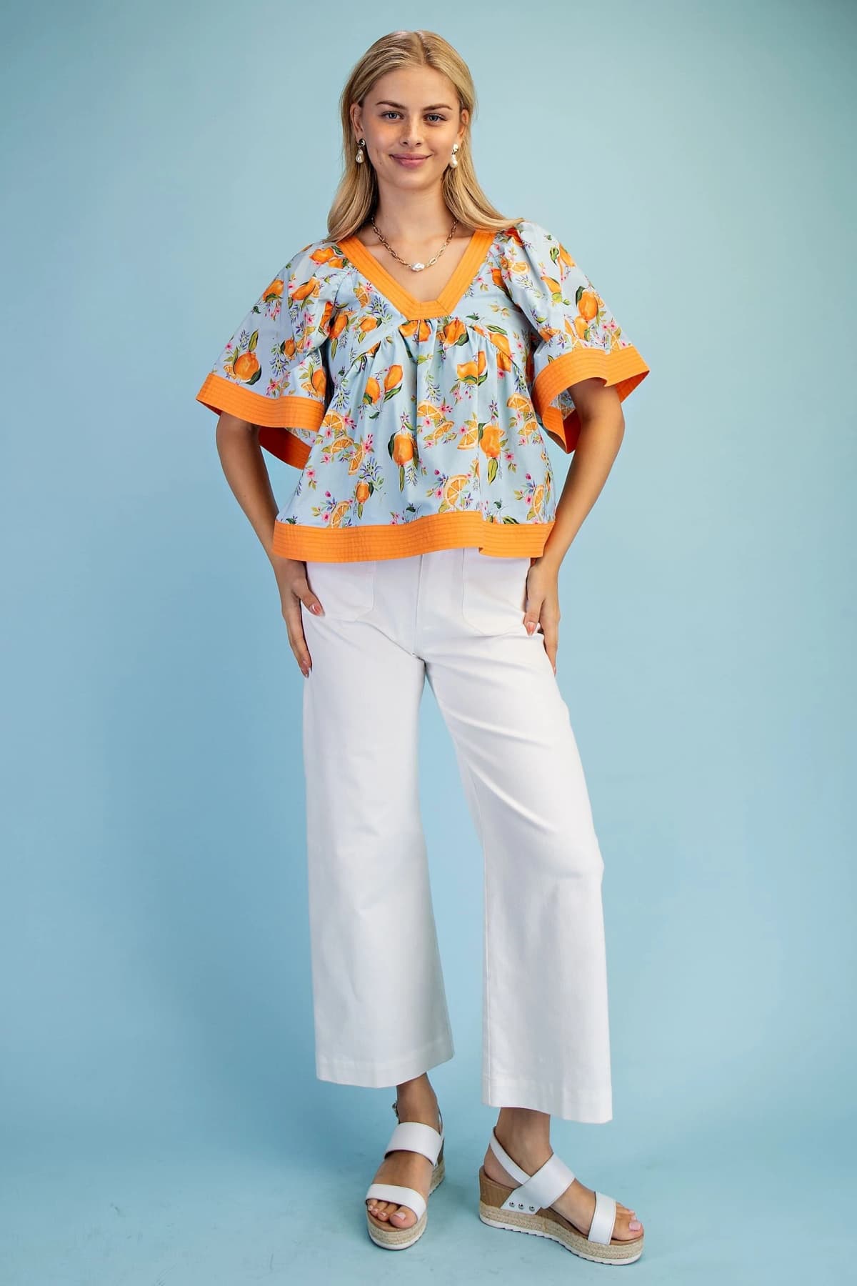 TY1016 - SKYBLUE/ORANGE