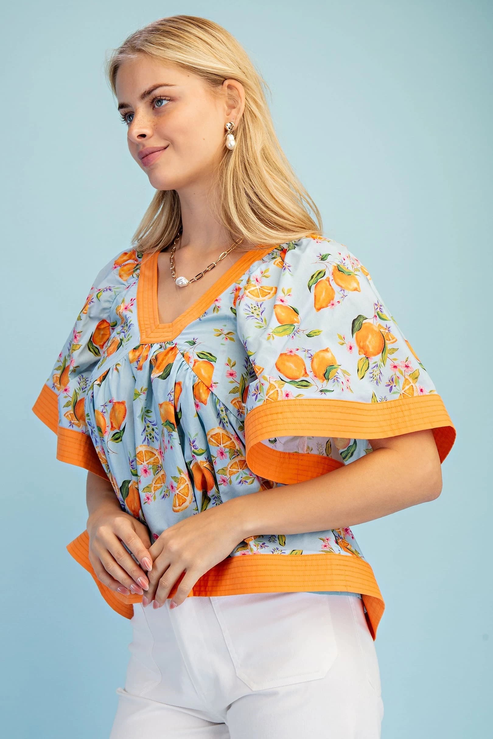 TY1016 - SKYBLUE/ORANGE