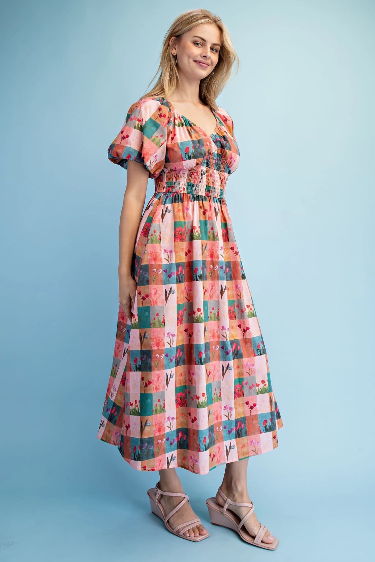 TY1039 - CORAL/BLUE MIX