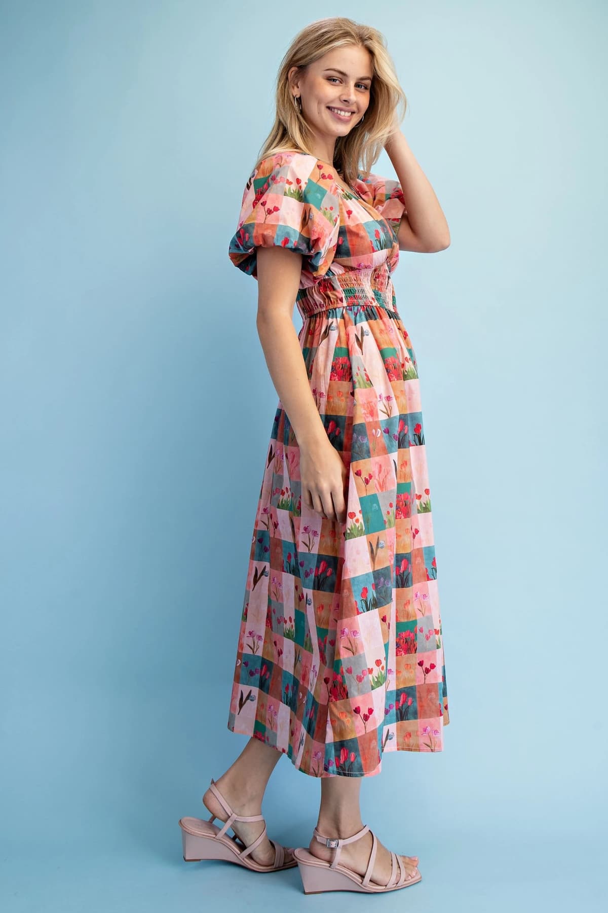 TY1039 - CORAL/BLUE MIX