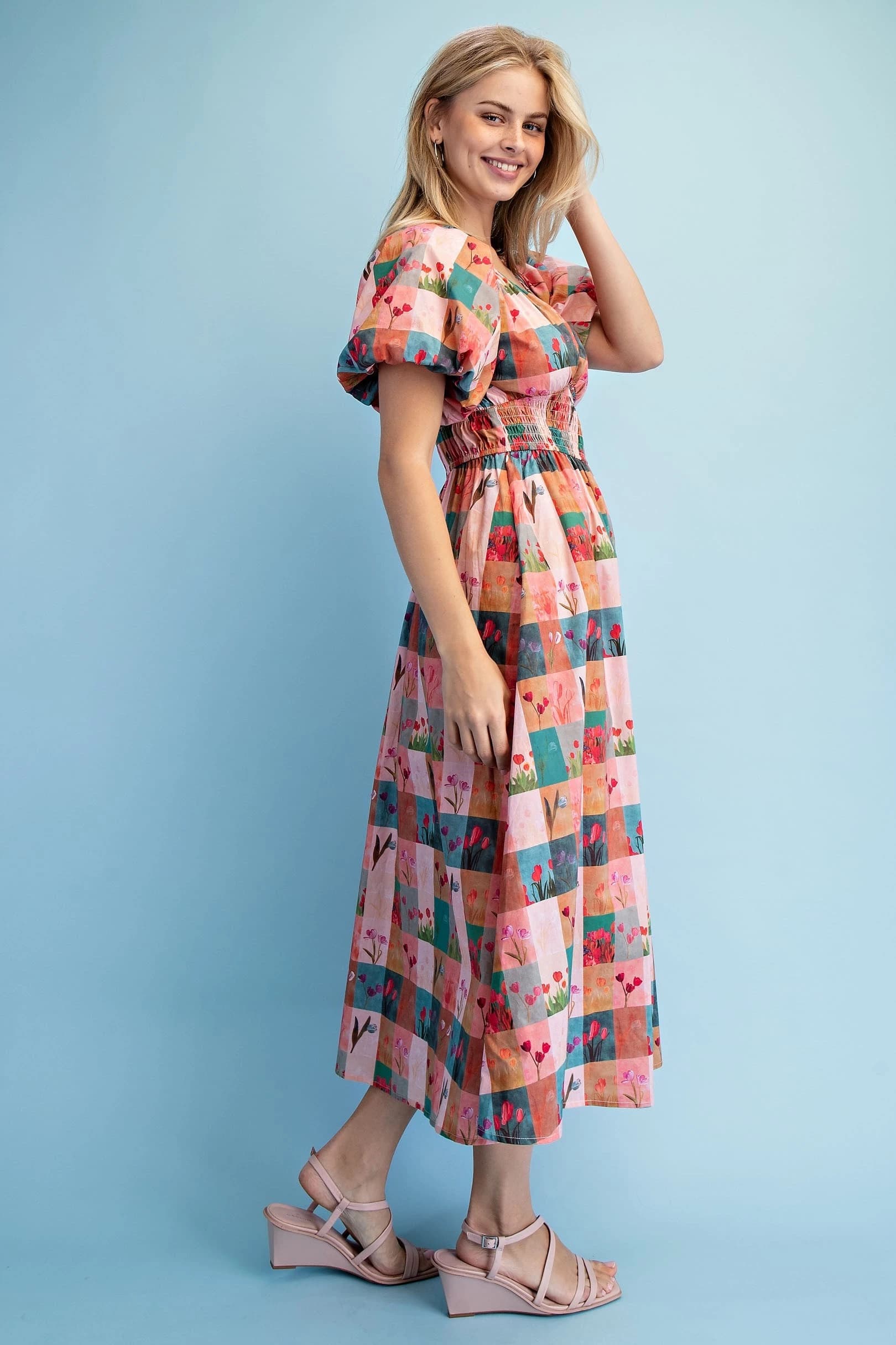 TY1039 - CORAL/BLUE MIX