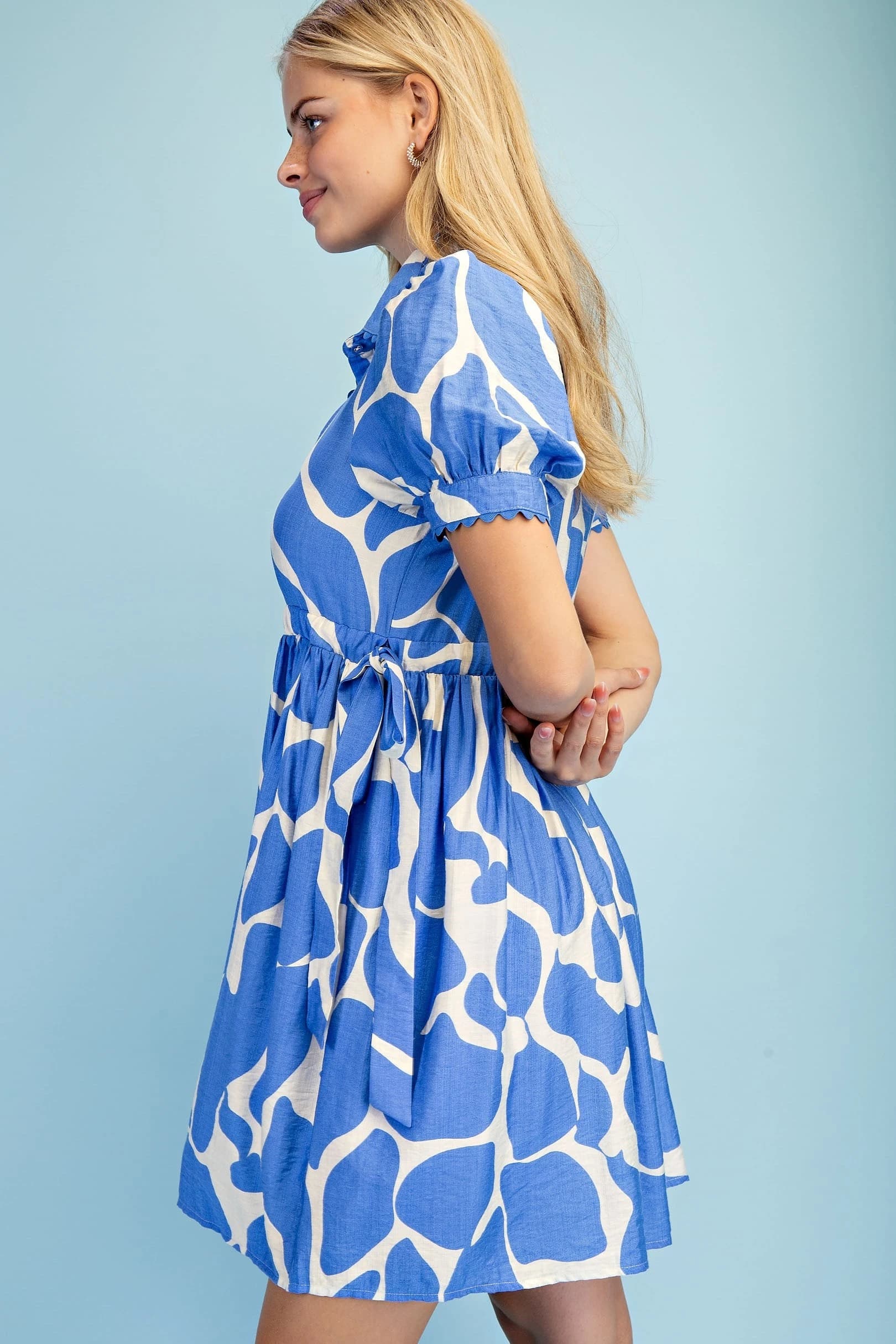 TE1686 - BLUE / IVORY