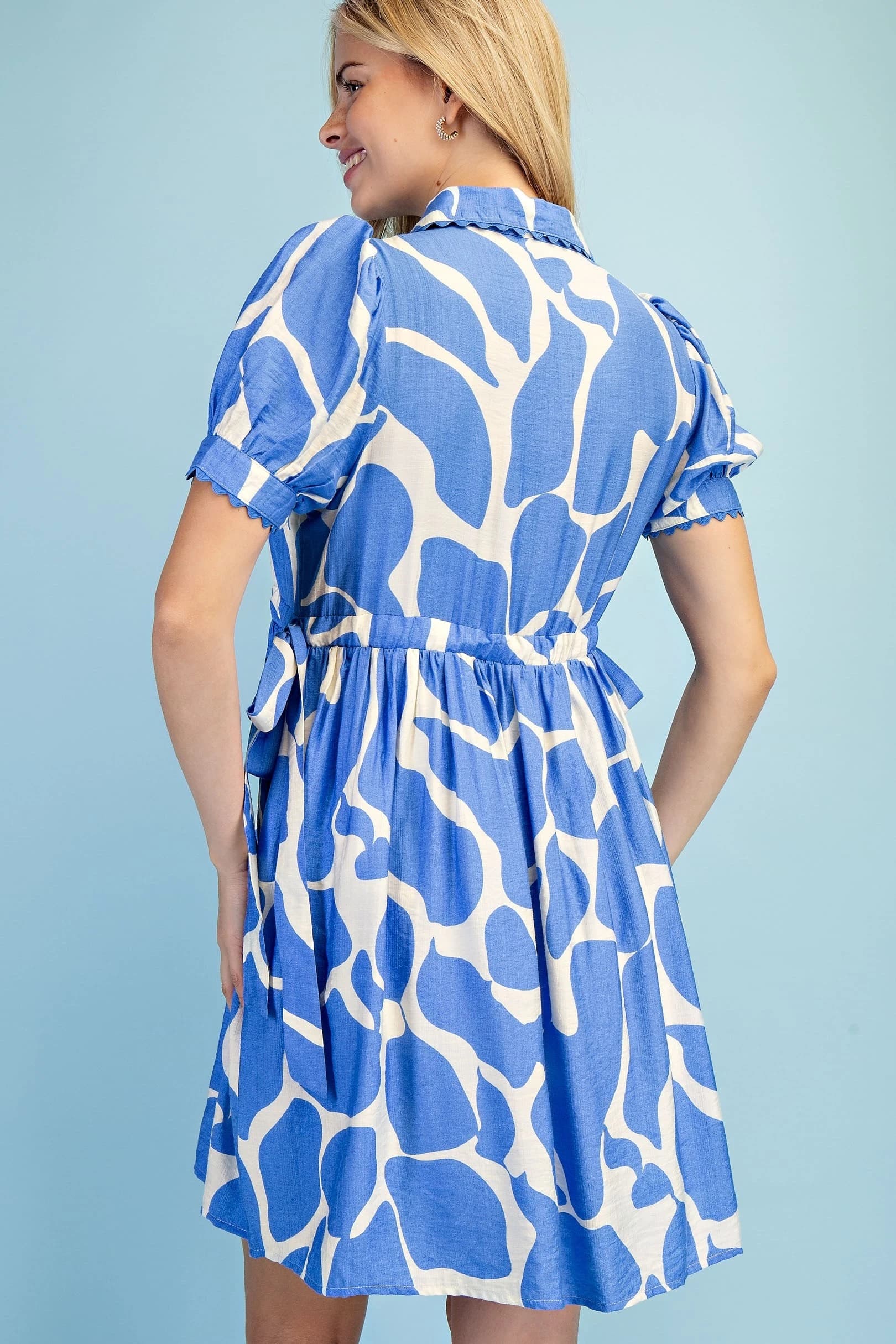 TE1686 - BLUE / IVORY