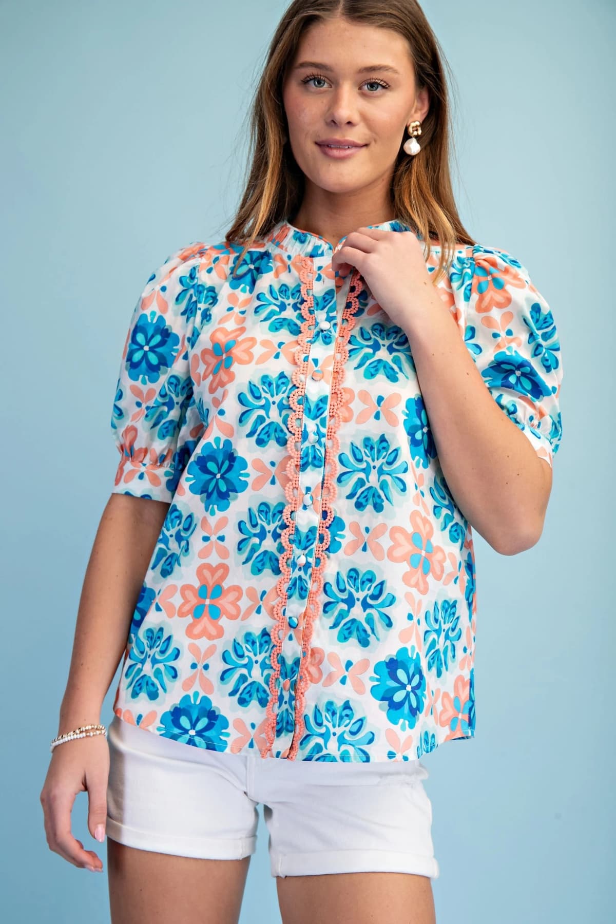 TE1741 - CORAL / BLUE