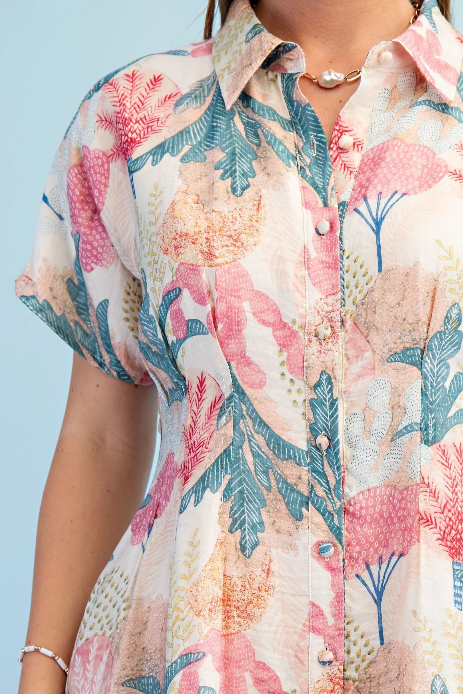 TE1787 - CORAL / TEAL