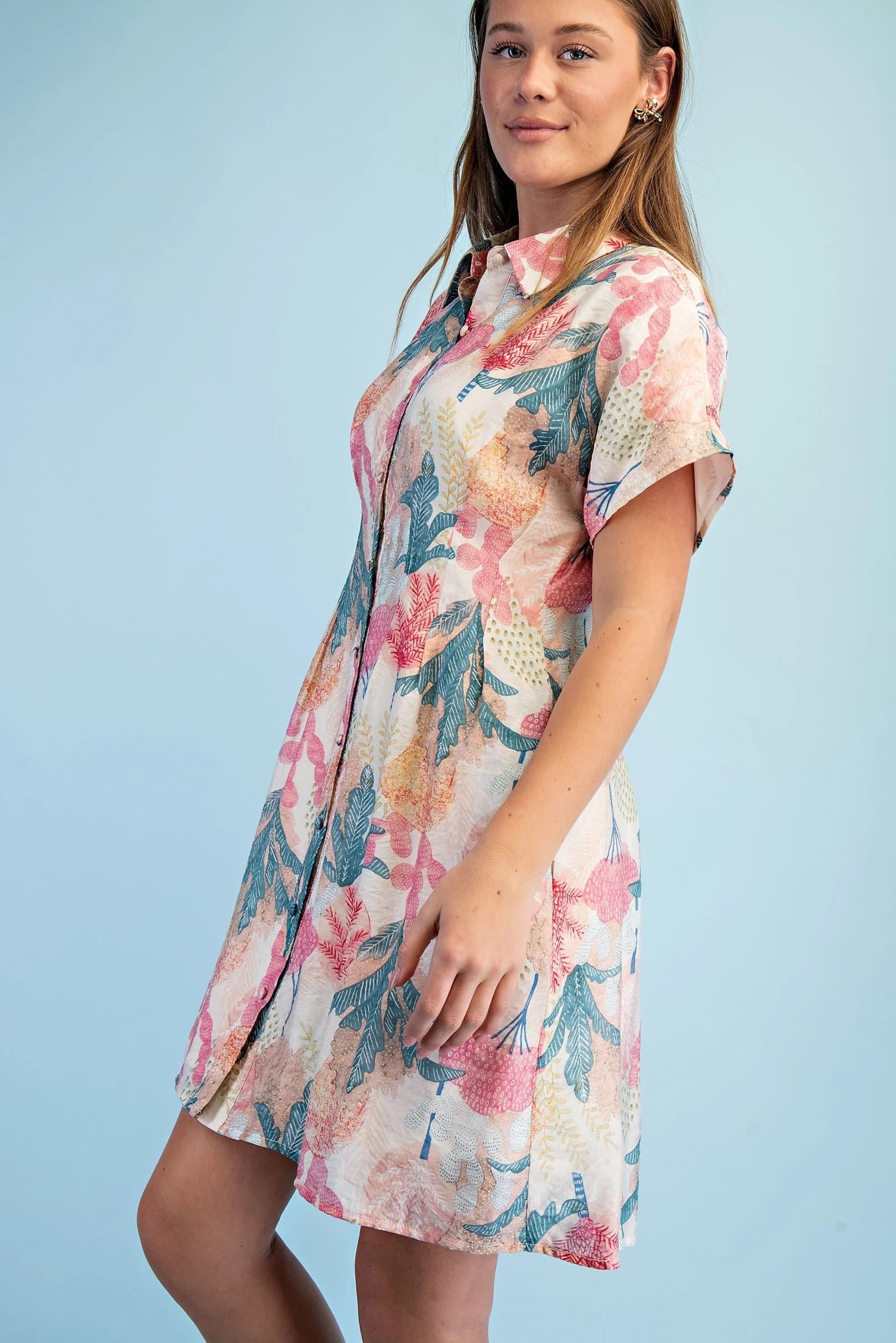 TE1787 - CORAL / TEAL