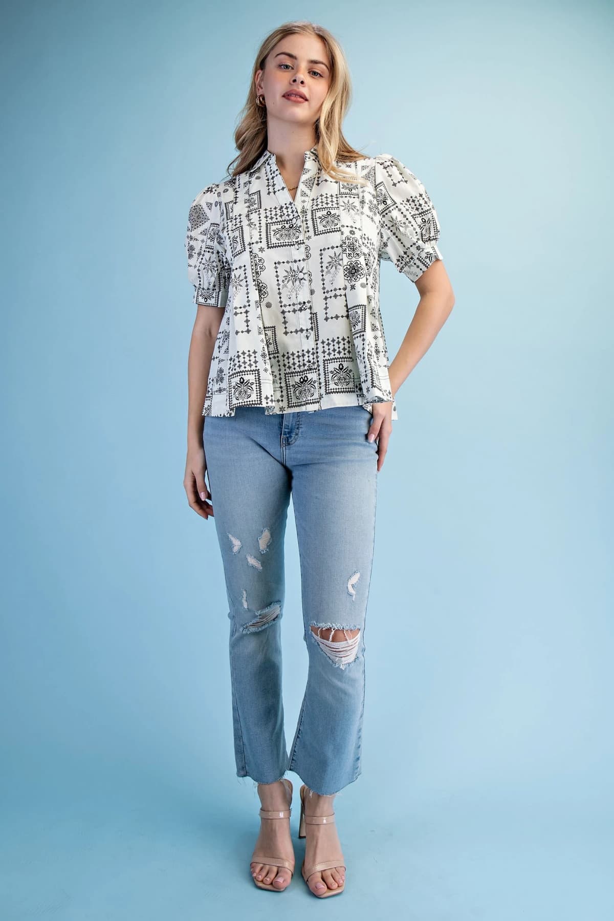 TE1925 - IVORY / BLACK