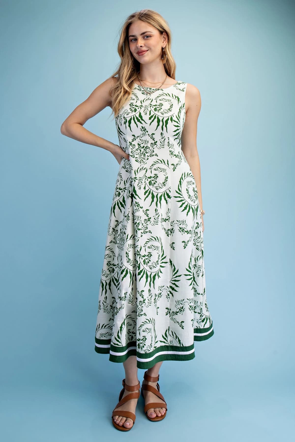 TY1210 - GREEN/IVORY