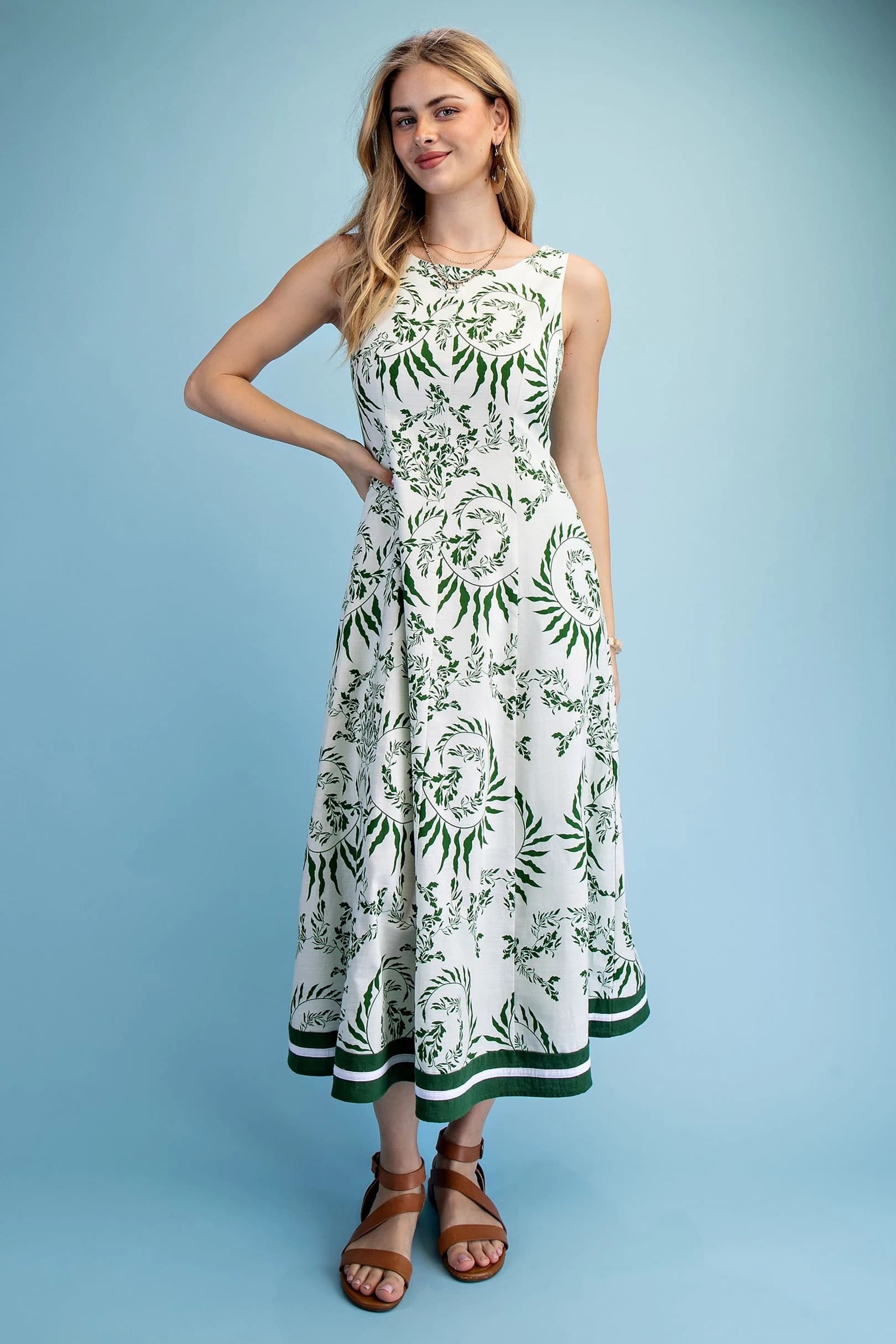 TY1210 - GREEN/IVORY