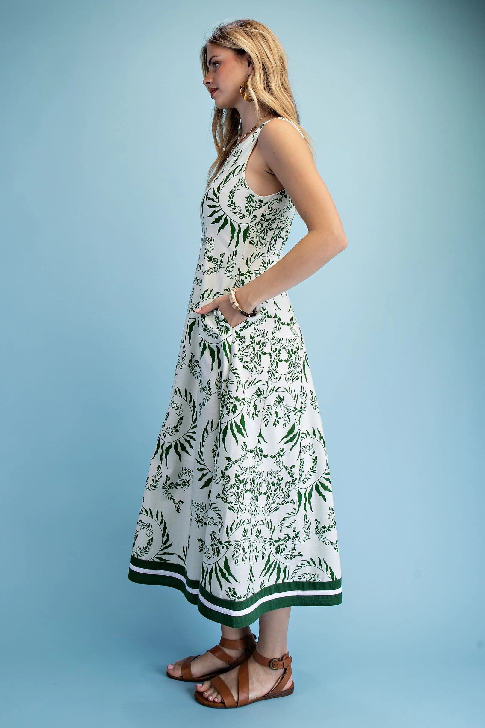 TY1210 - GREEN/IVORY