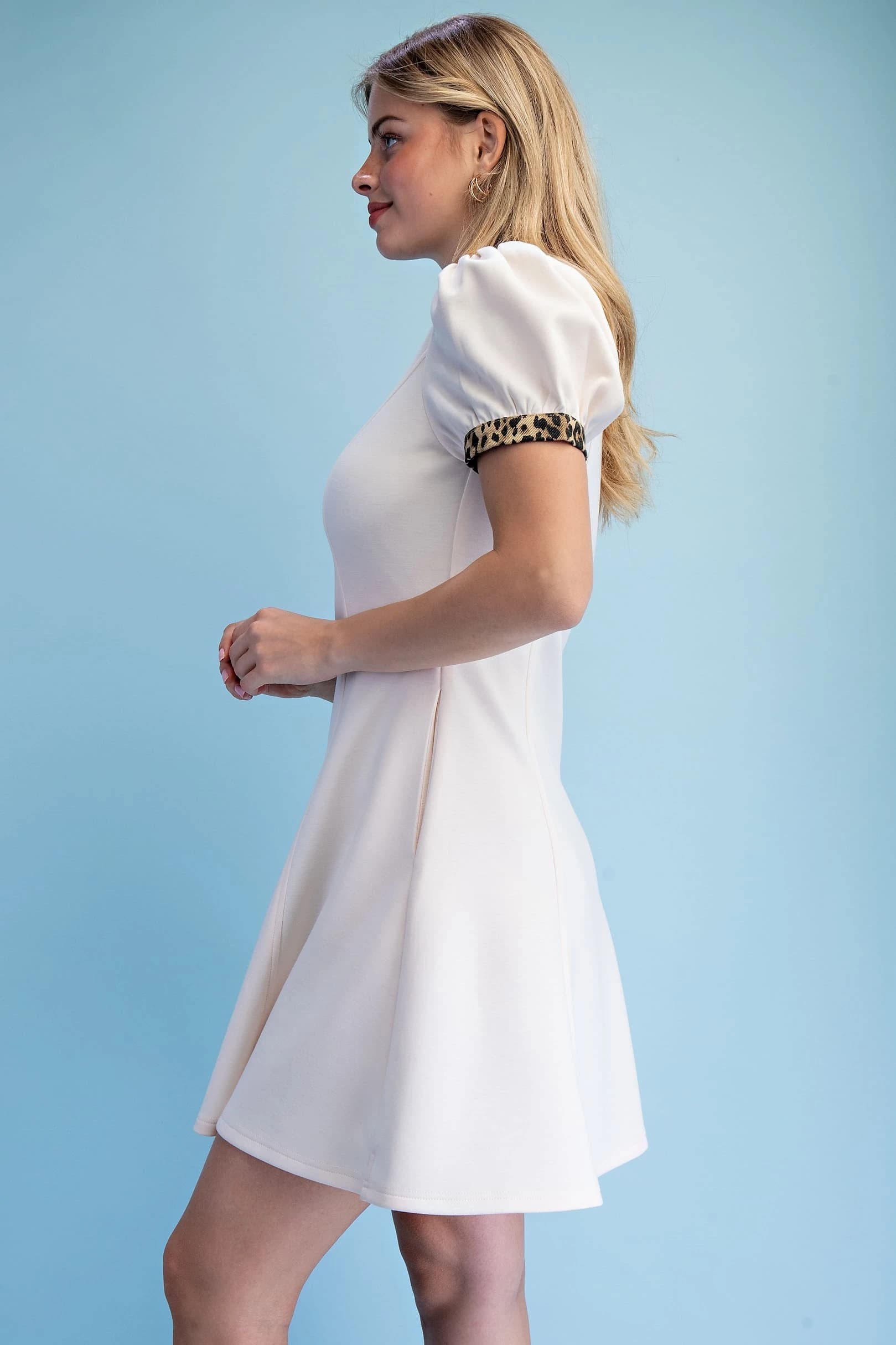 TY1262 - CREAM/LEOPARD