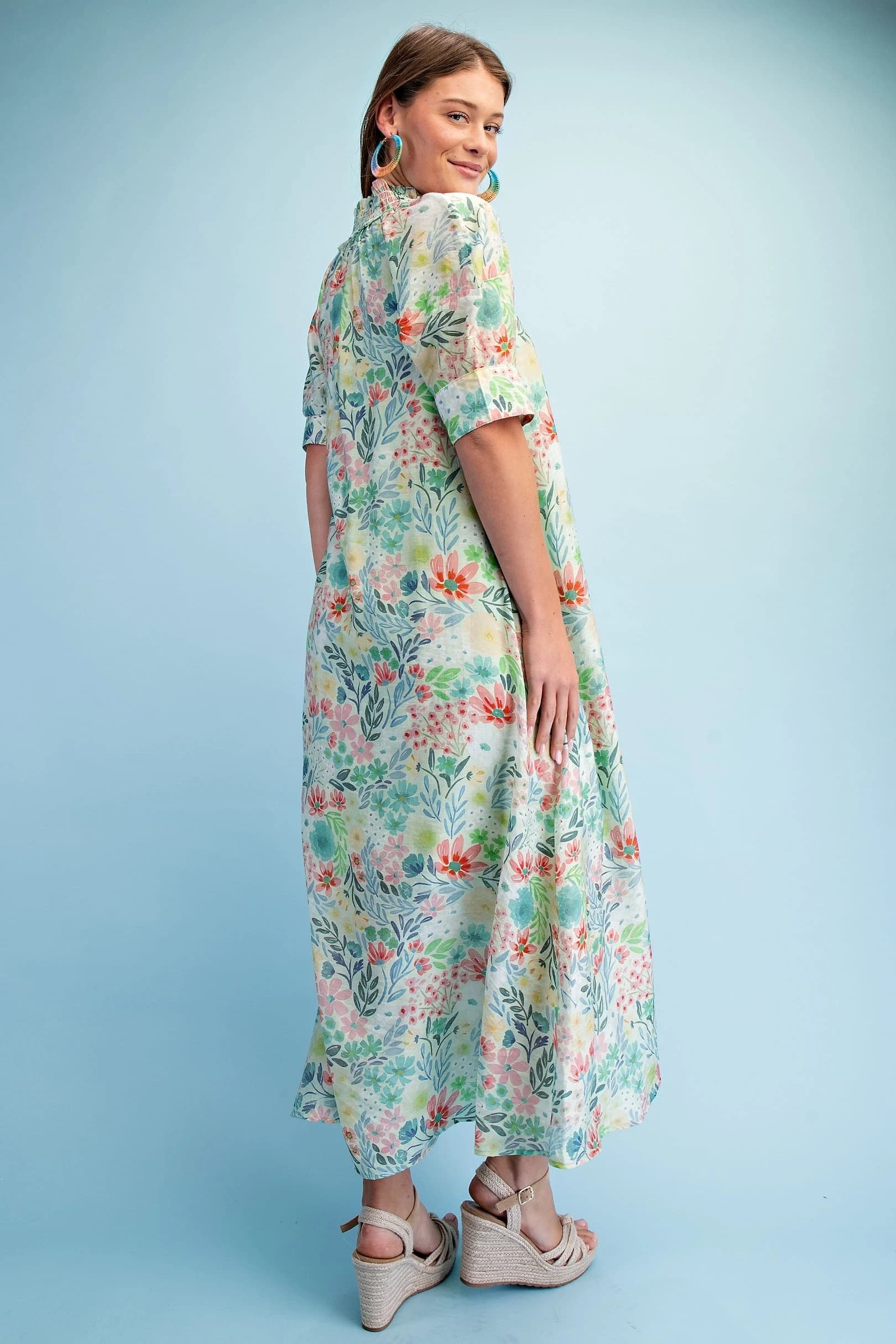 TE1941 - GREEN / BLUSH