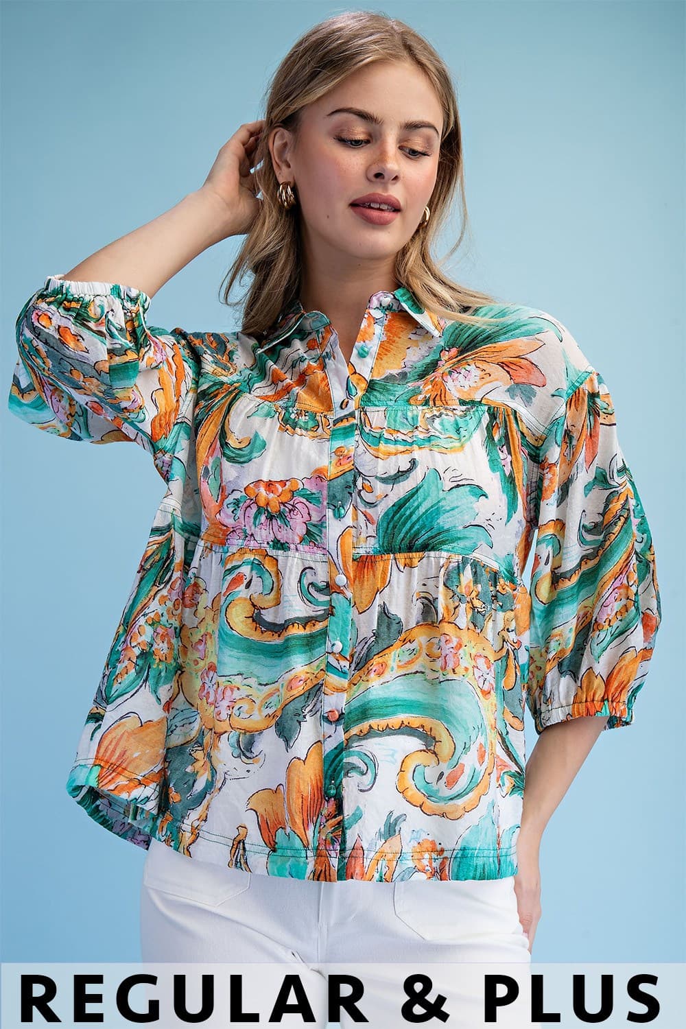 TE1983 - ORANGE / TEAL