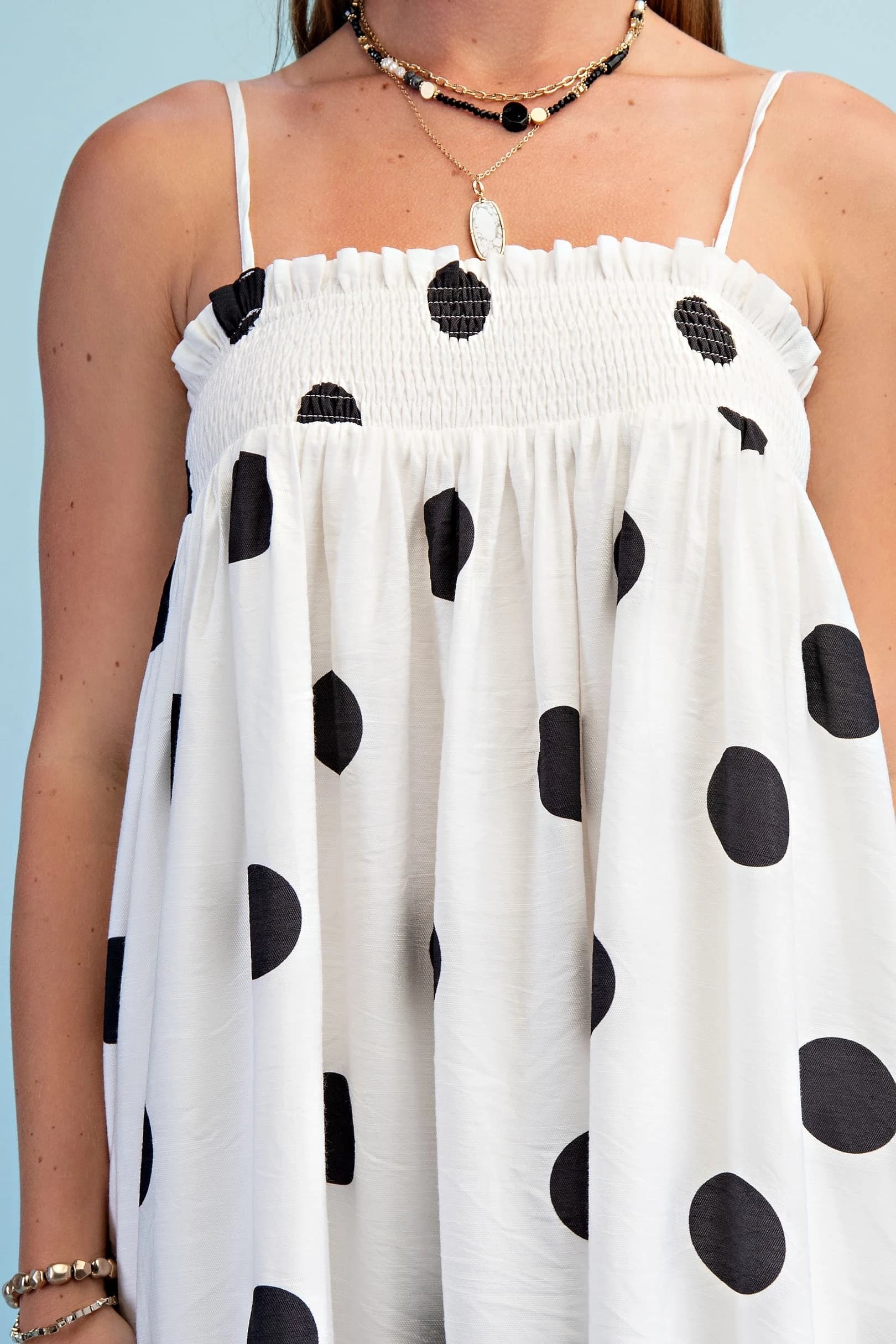 TY1347 - BLACK POLKA-DOT