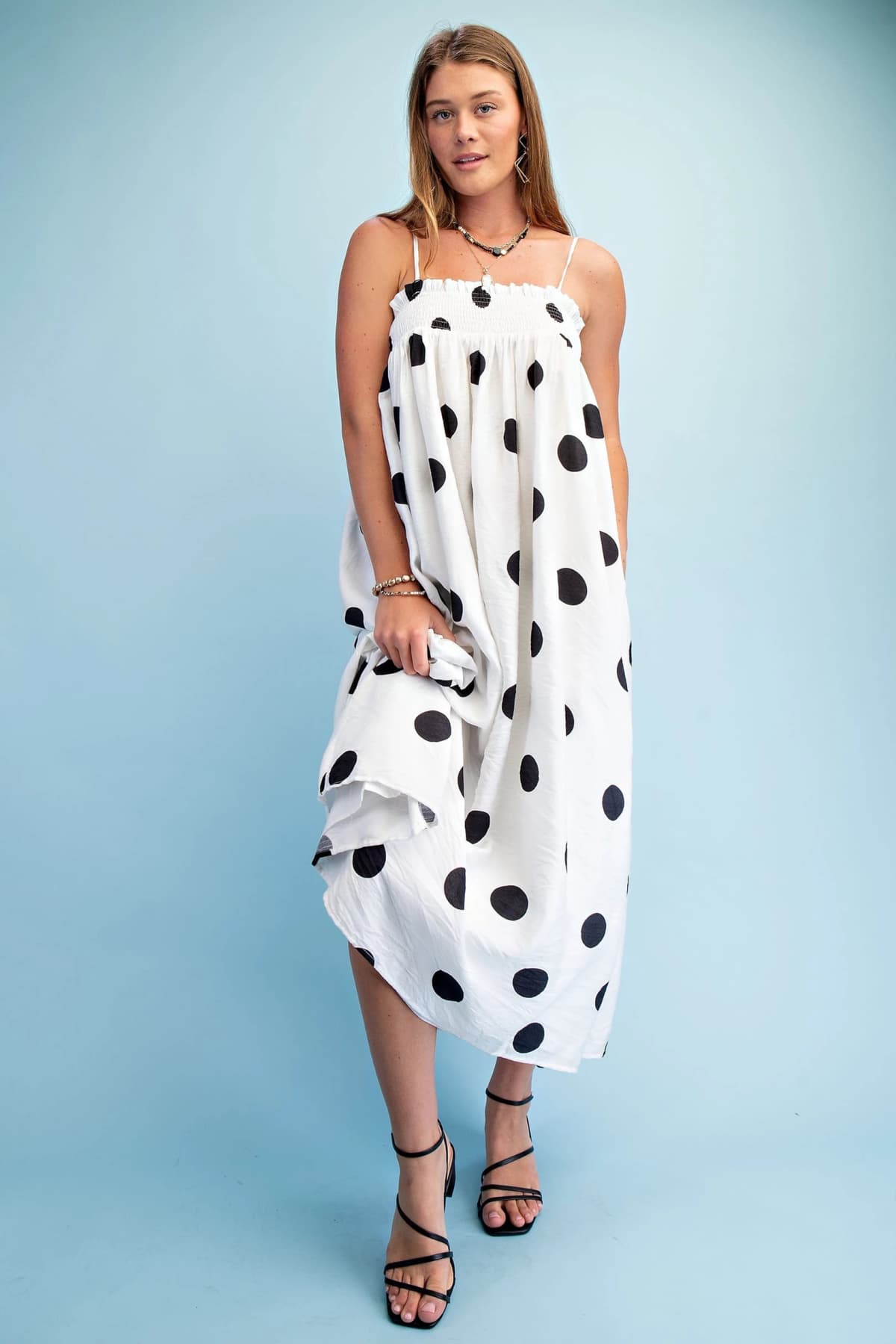 TY1347 - BLACK POLKA-DOT