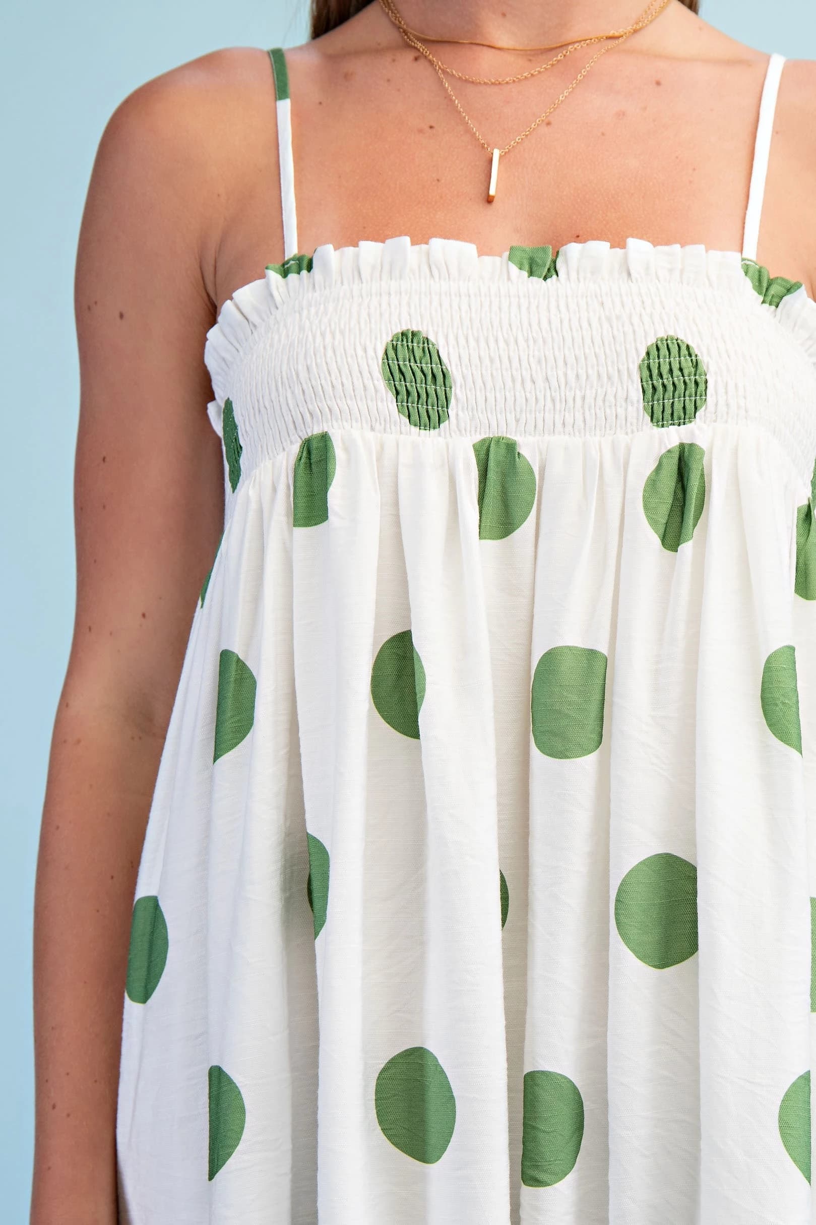 TY1347 - GREEN POLKA-DOT