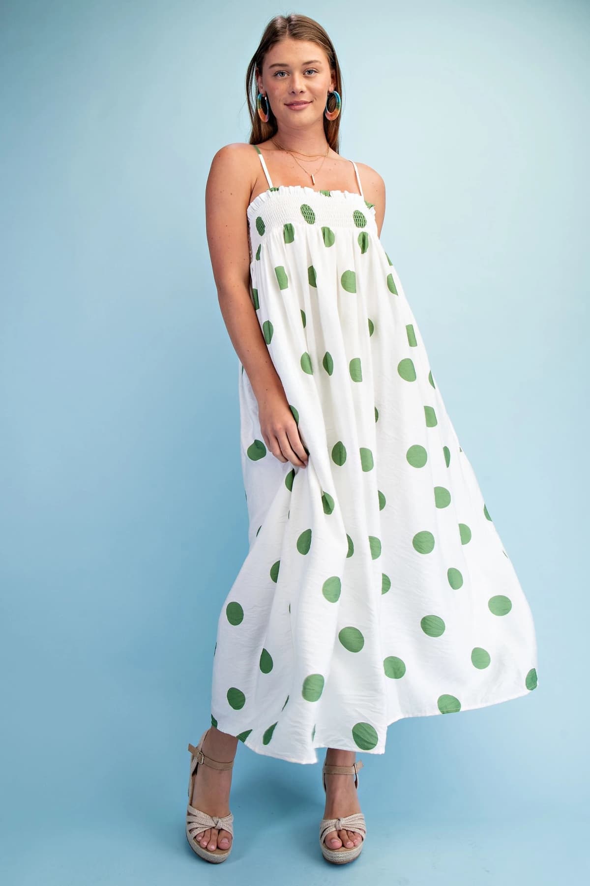 TY1347 - GREEN POLKA-DOT