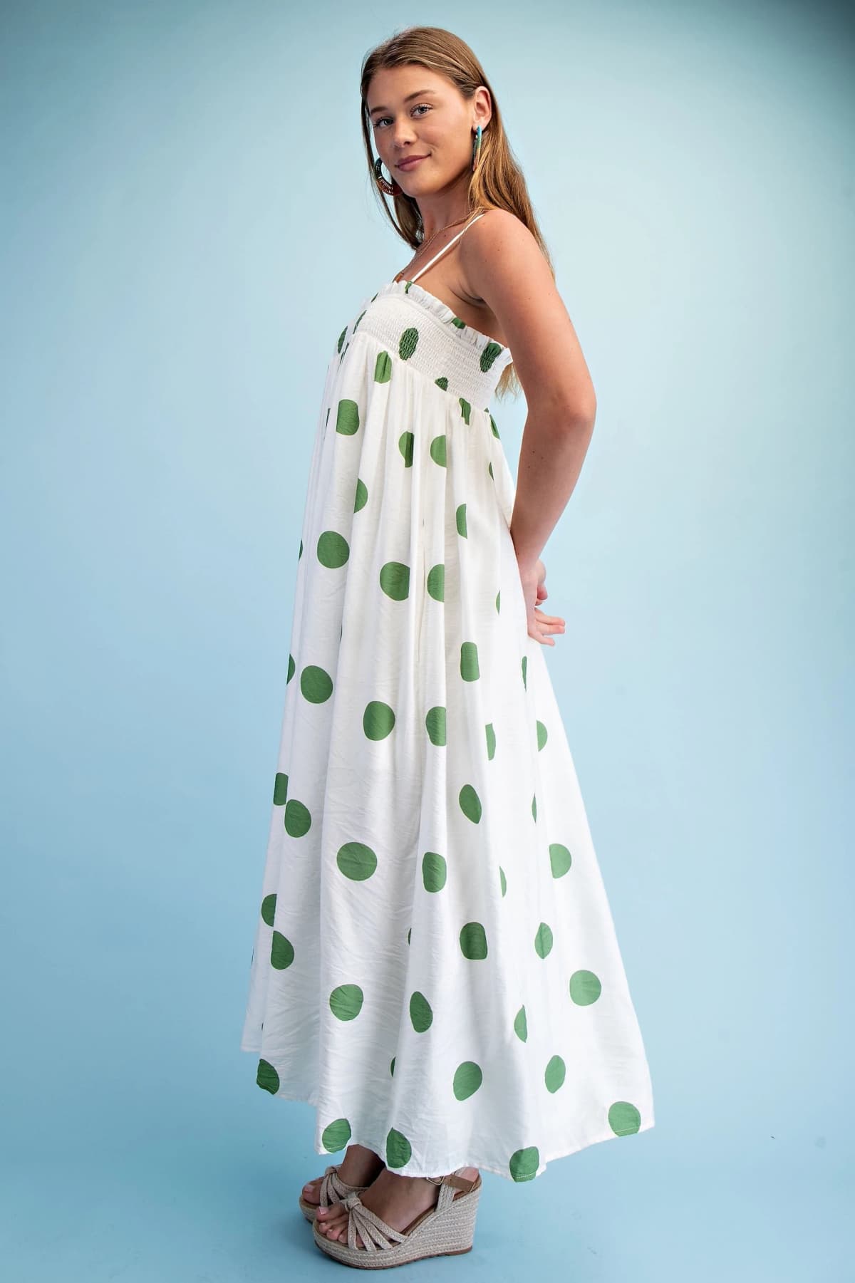 TY1347 - GREEN POLKA-DOT
