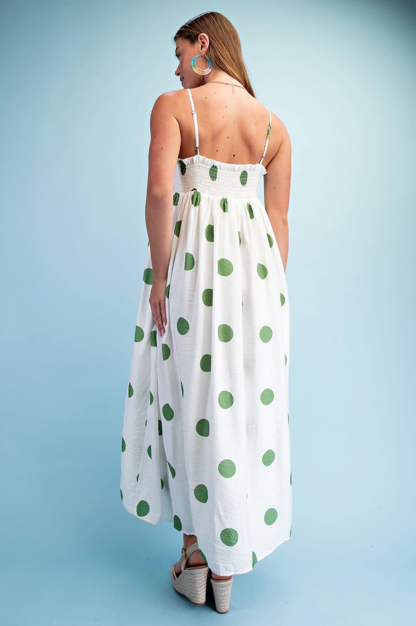 TY1347 - GREEN POLKA-DOT