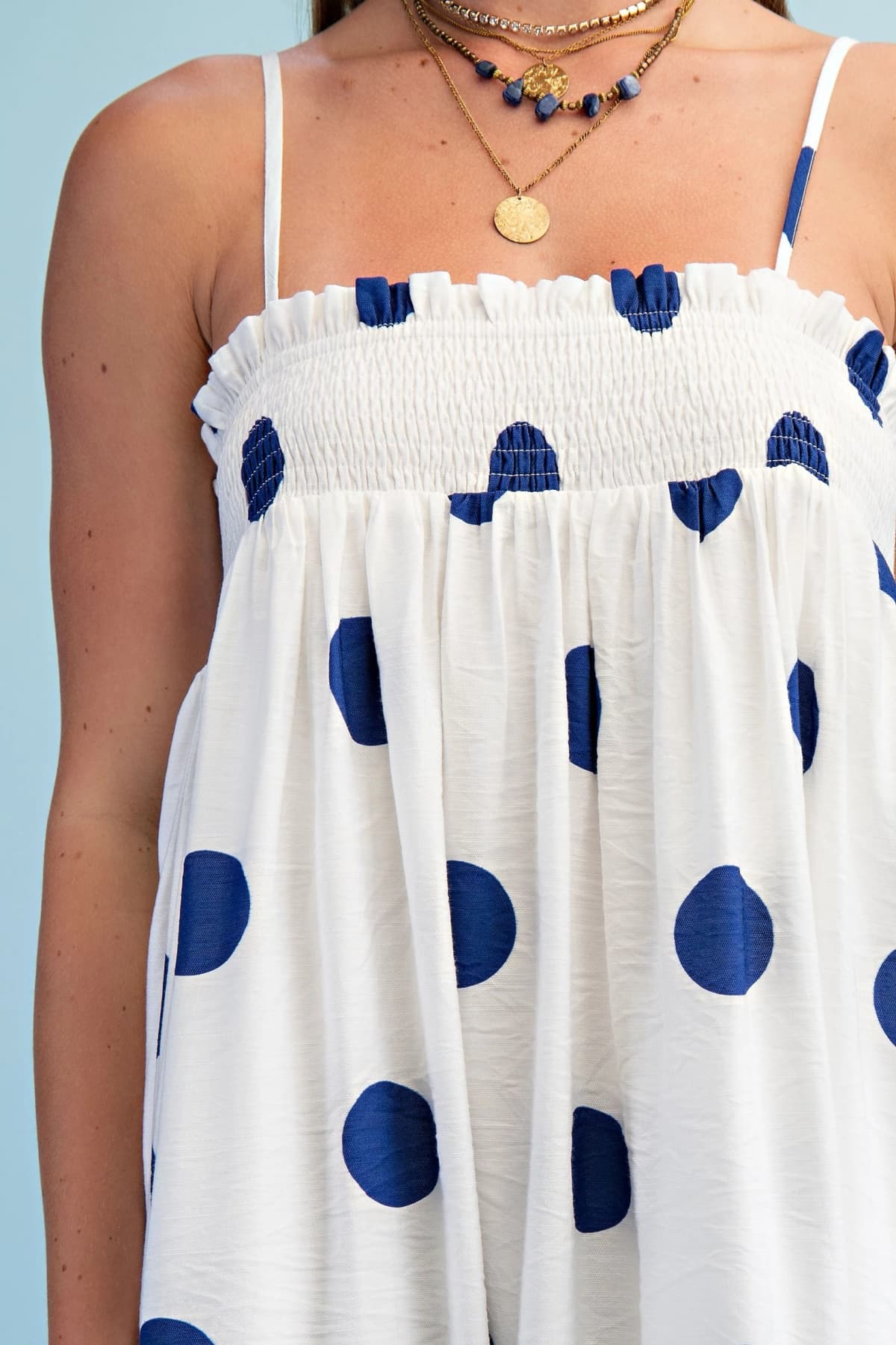 TY1347 - NAVY POLKA-DOT