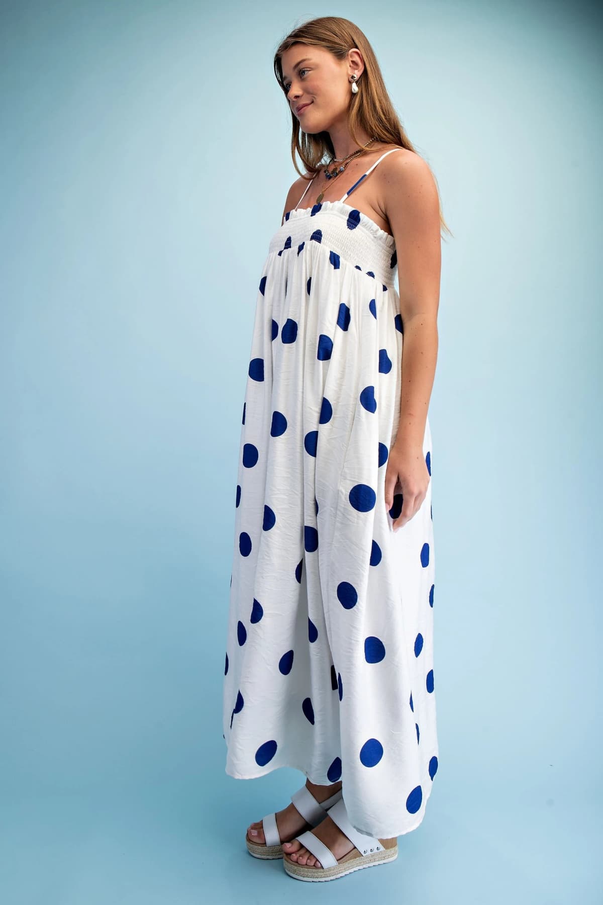TY1347 - NAVY POLKA-DOT
