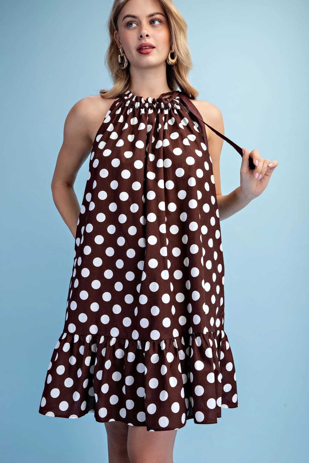 TY1359 - BROWN POLKA-DOT