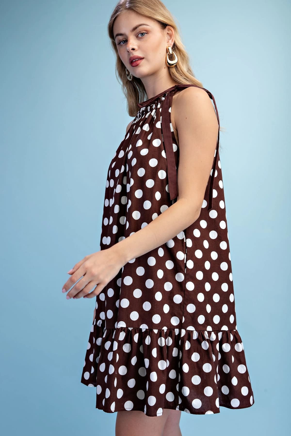TY1359 - BROWN POLKA-DOT