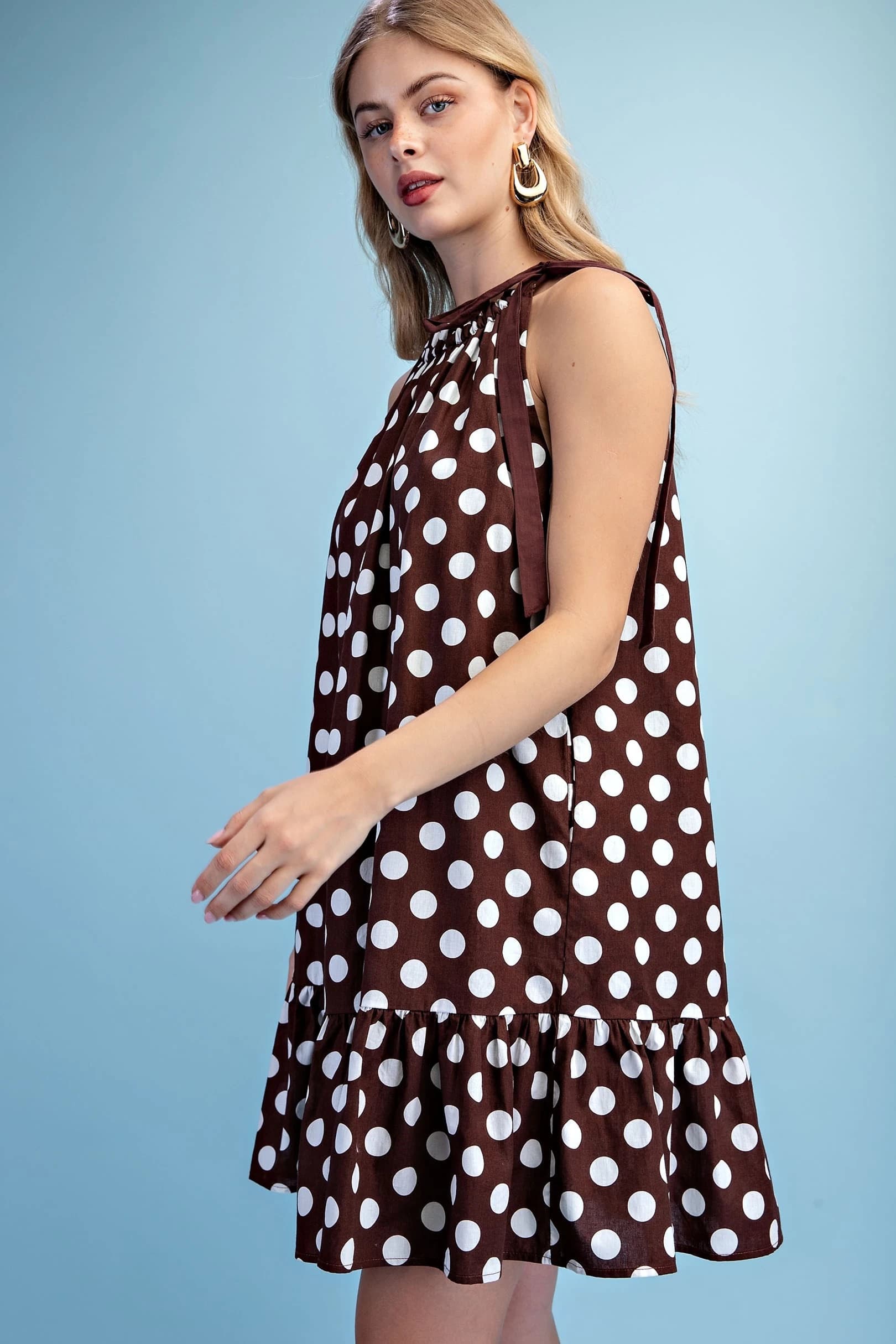 TY1359 - BROWN POLKA-DOT
